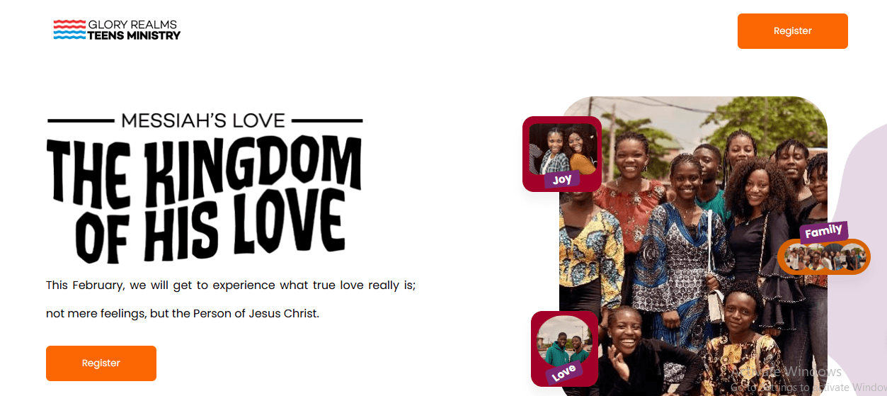 Glory Realms Teens Ministry
